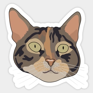 Cute Tabby Cat Sticker